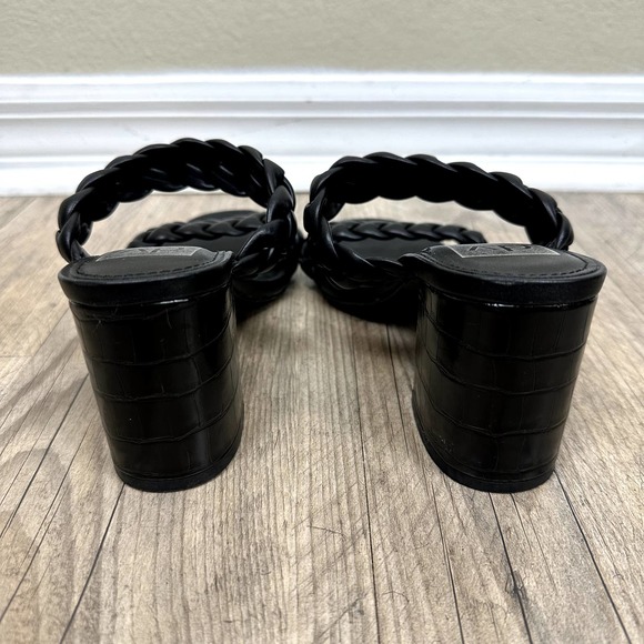 DV by Dolce Vita Black Braided Heels - Picture 4 of 7